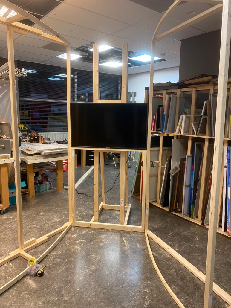 Bouw Piëta" installatie